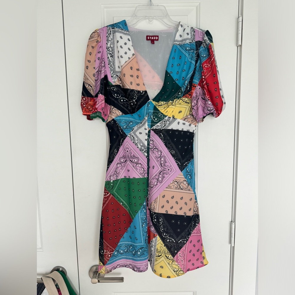 STAUD BANDANA DRESS // NEVER WORN BEFORE